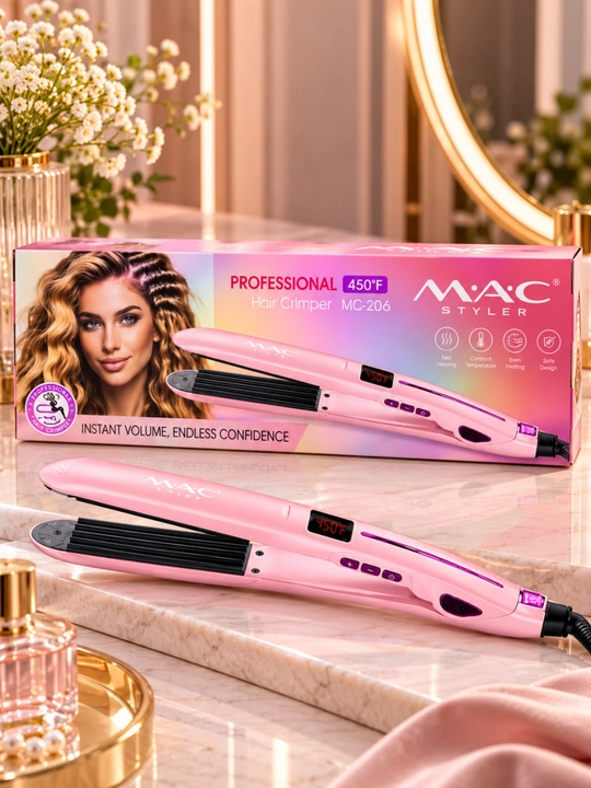 MAC MC-206, гофре для волос, щипцы для прикорневого объёма