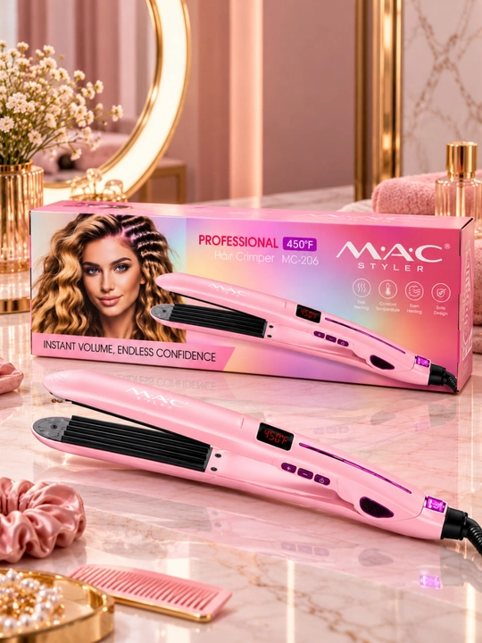 MAC MC-206, гофре для волос, щипцы для прикорневого объёма