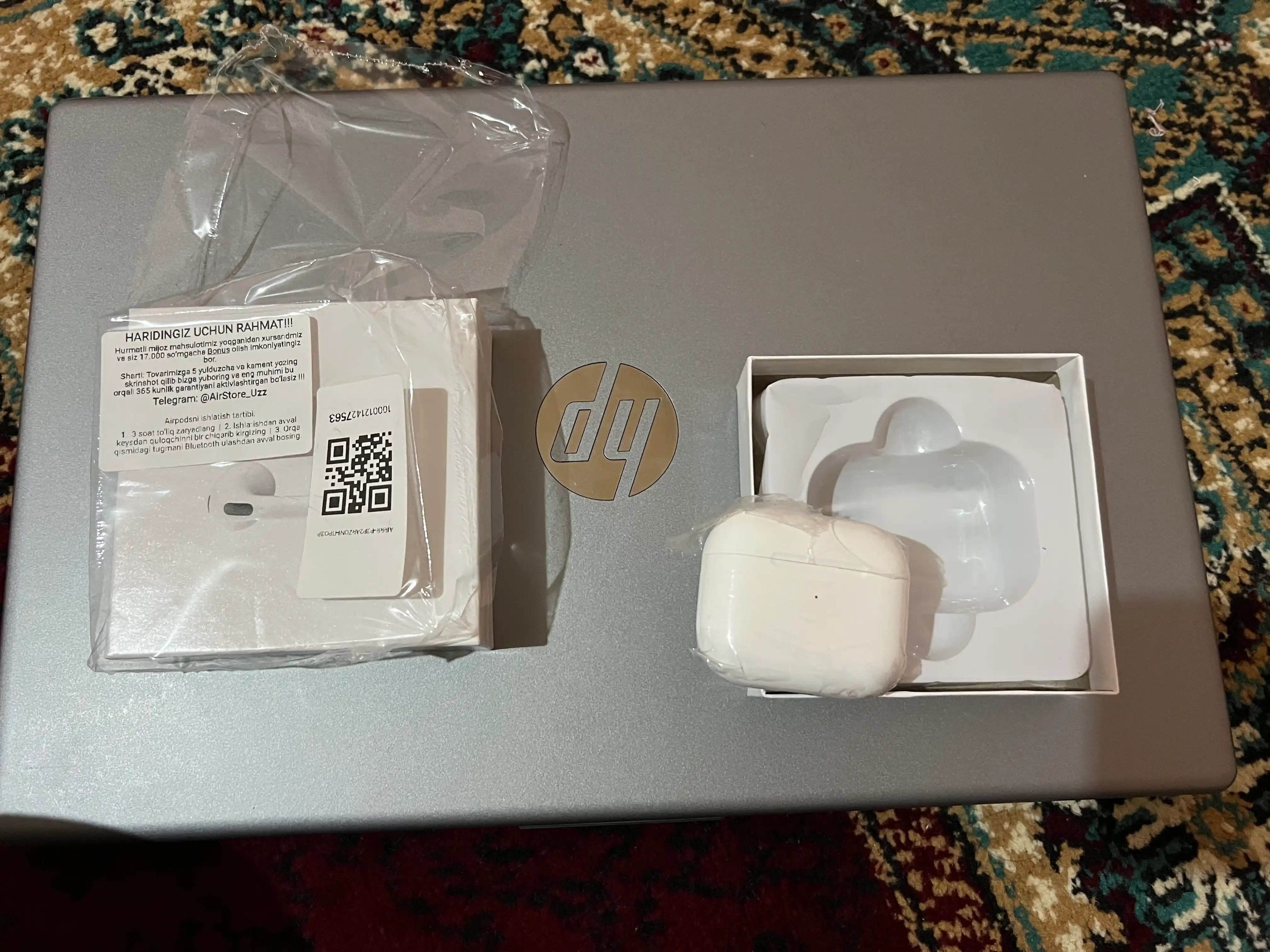 Simsiz quloqchinlar Pro 2 Sensorli keys va mikrofon bilan
