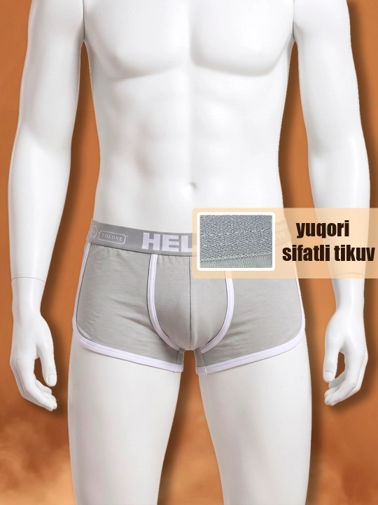 Erkaklar trusiklari, bokserlar, to'plamda 3 dona, paxta