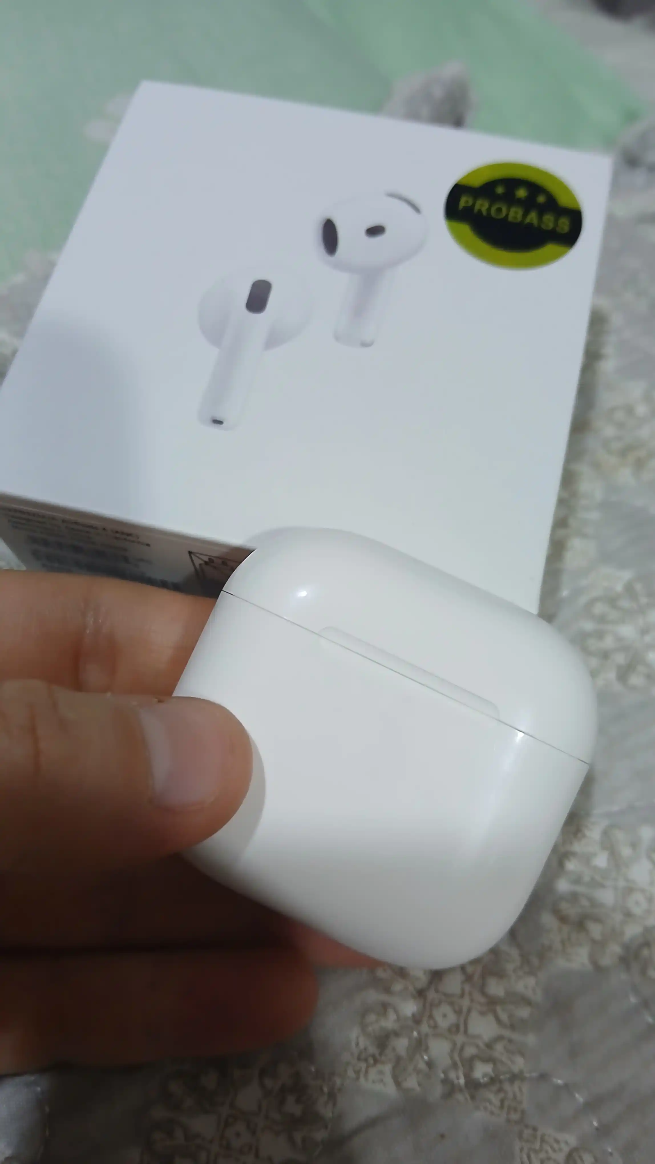 Simsiz quloqchinlar Pods 4, iPhone va Android uchun naushnik sensorli