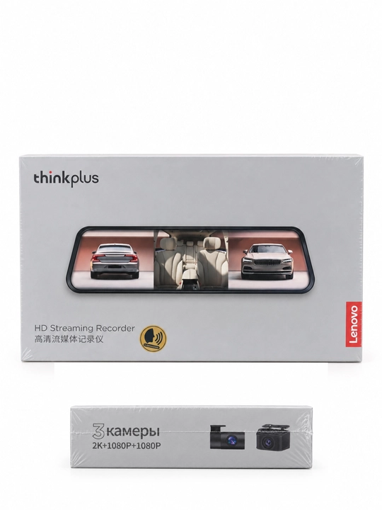 3 kamerali LENOVO videoregistrator, 3 ta kamera, tungi rejim va parkovka rejimi, Wi-Fi
