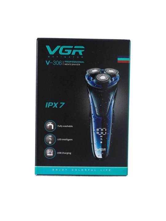 Электробритва VGR V-306 профессиональная мужская бритва с тройными роторными лезвиями