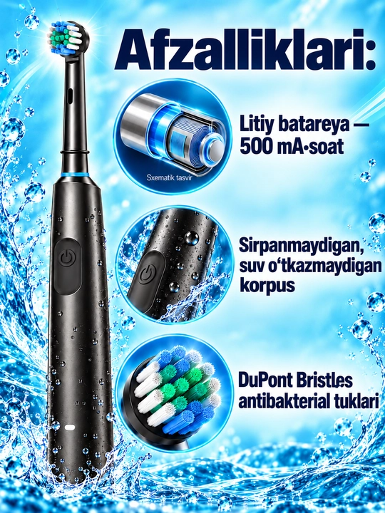 Oral-B turidagi aylanuvchi nasadkali elektr tish cho‘tkasi
