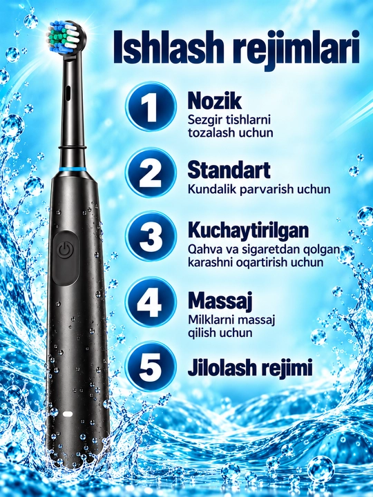 Oral-B turidagi aylanuvchi nasadkali elektr tish cho‘tkasi