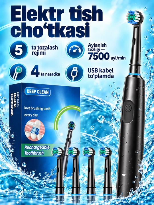 Oral-B turidagi aylanuvchi nasadkali elektr tish cho‘tkasi