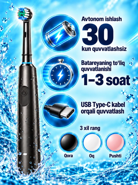 Oral-B turidagi aylanuvchi nasadkali elektr tish cho‘tkasi