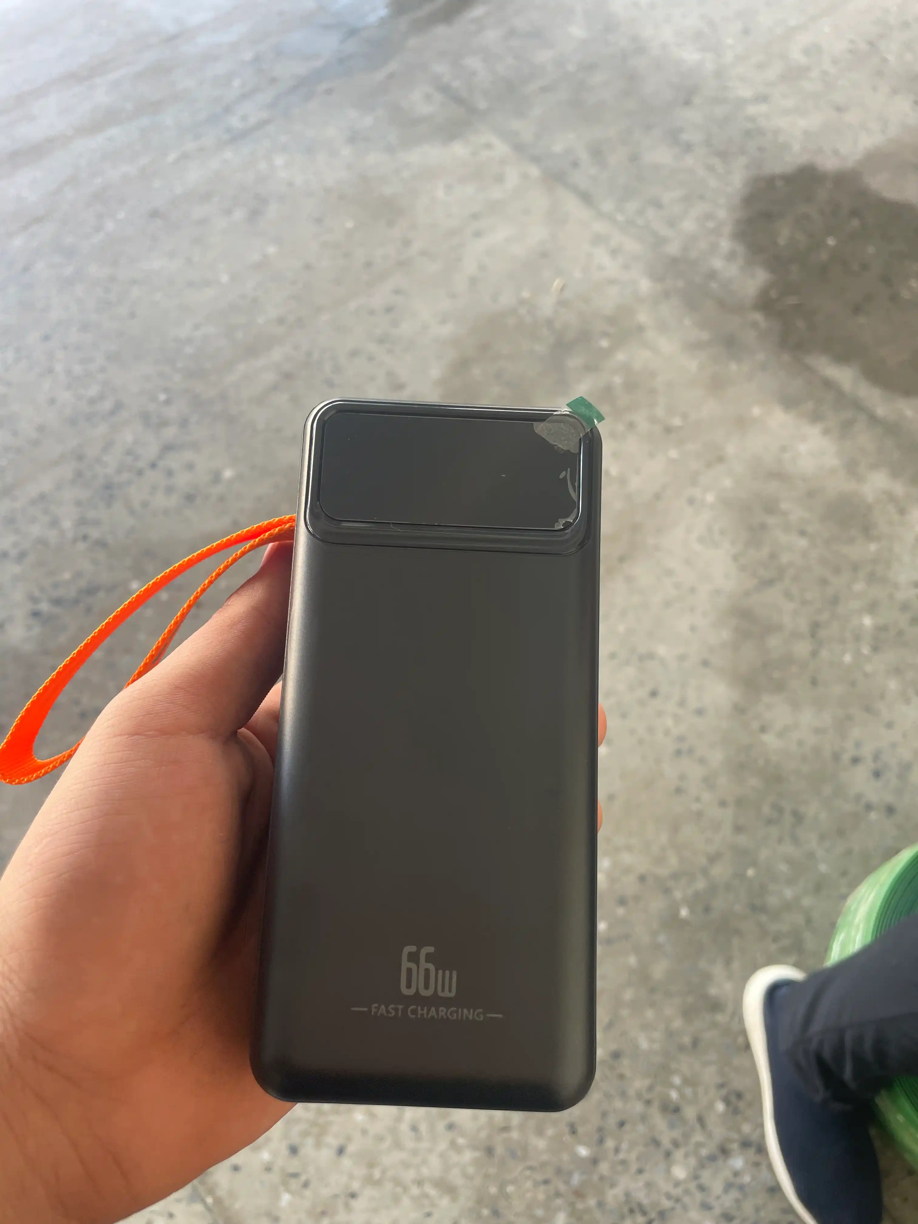 Power Bank 20000mA 66W tezkor quvvat bilan tashqi akkumulyatori +4 kabel bilan