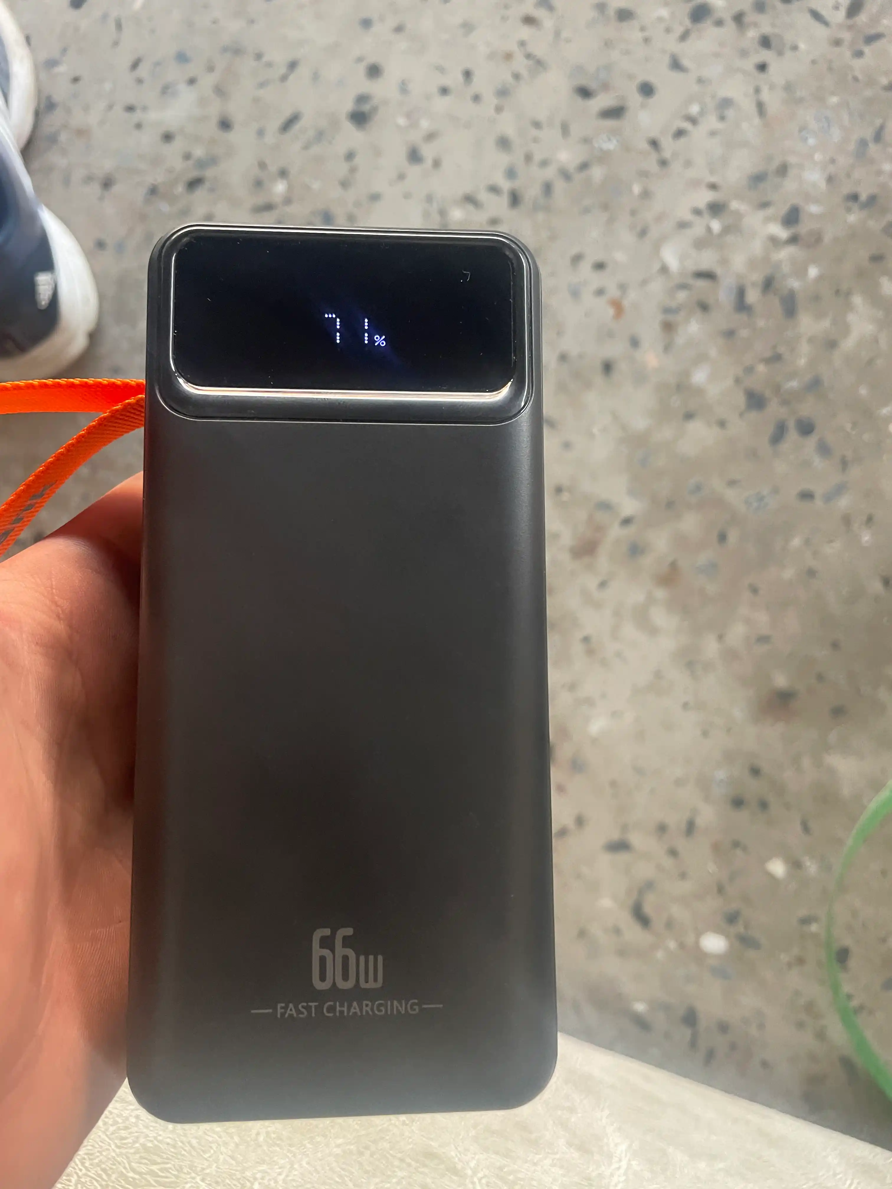 Power Bank 20000mA 66W tezkor quvvat bilan tashqi akkumulyatori +4 kabel bilan