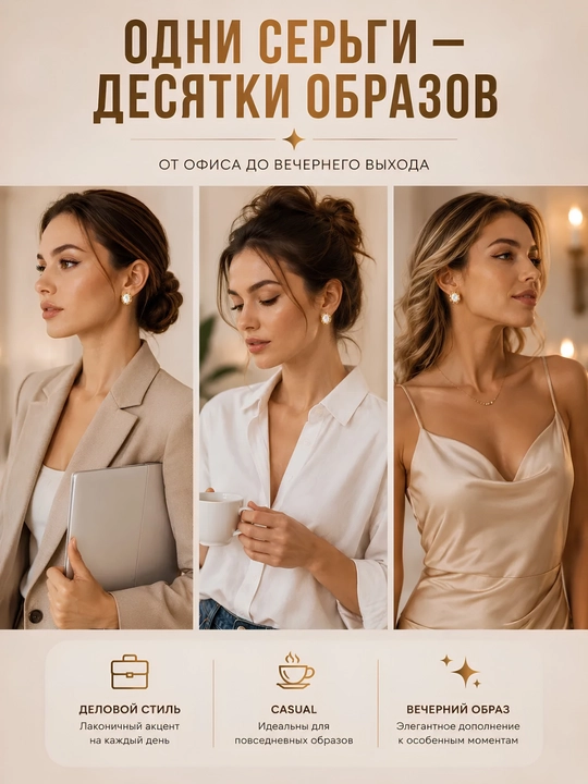 Серьги женские