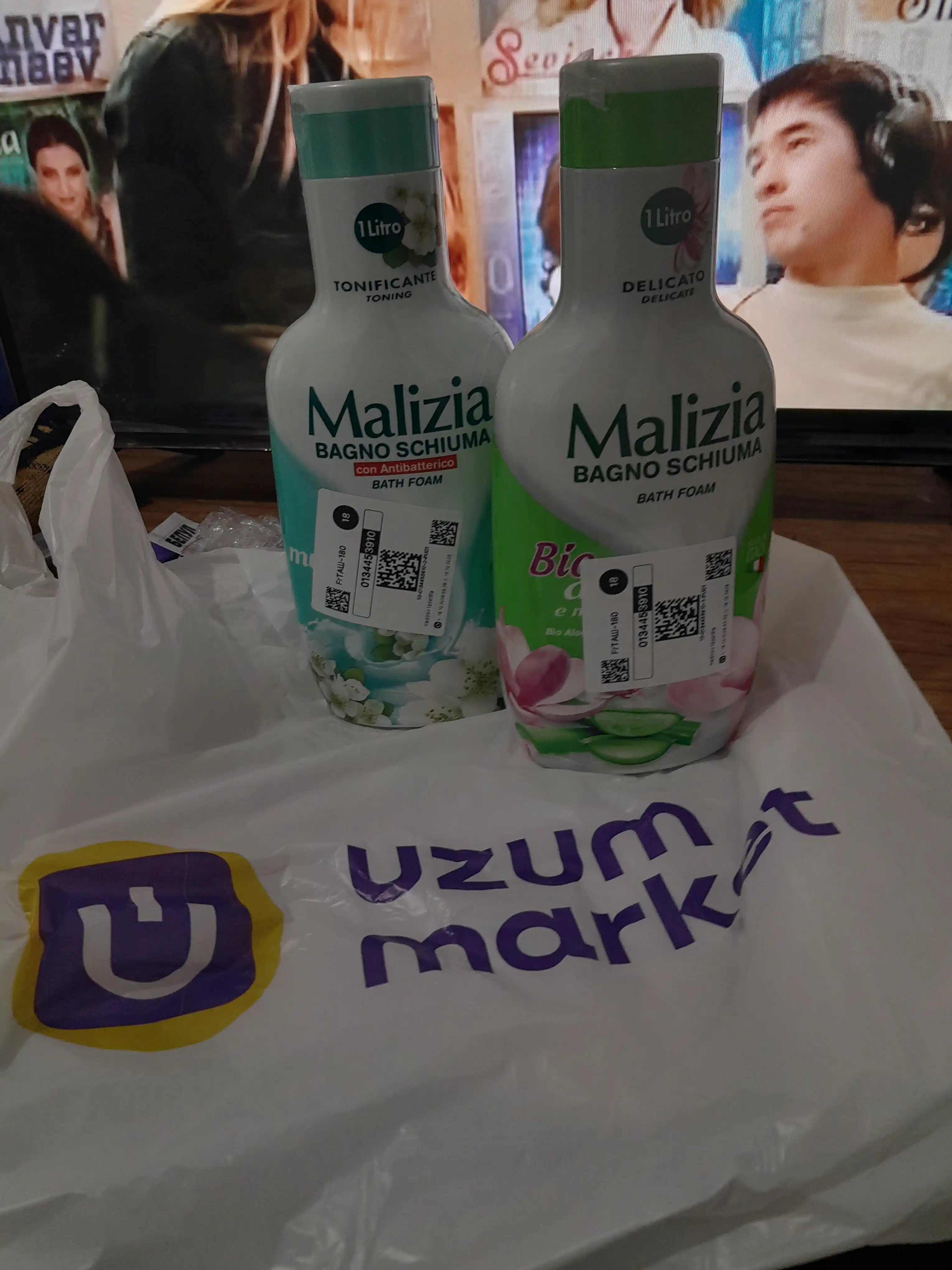 Vanna va dush uchun gel-ko'pik ''Malizia'', Bio aloe vera va magnoliya, 1000 ml