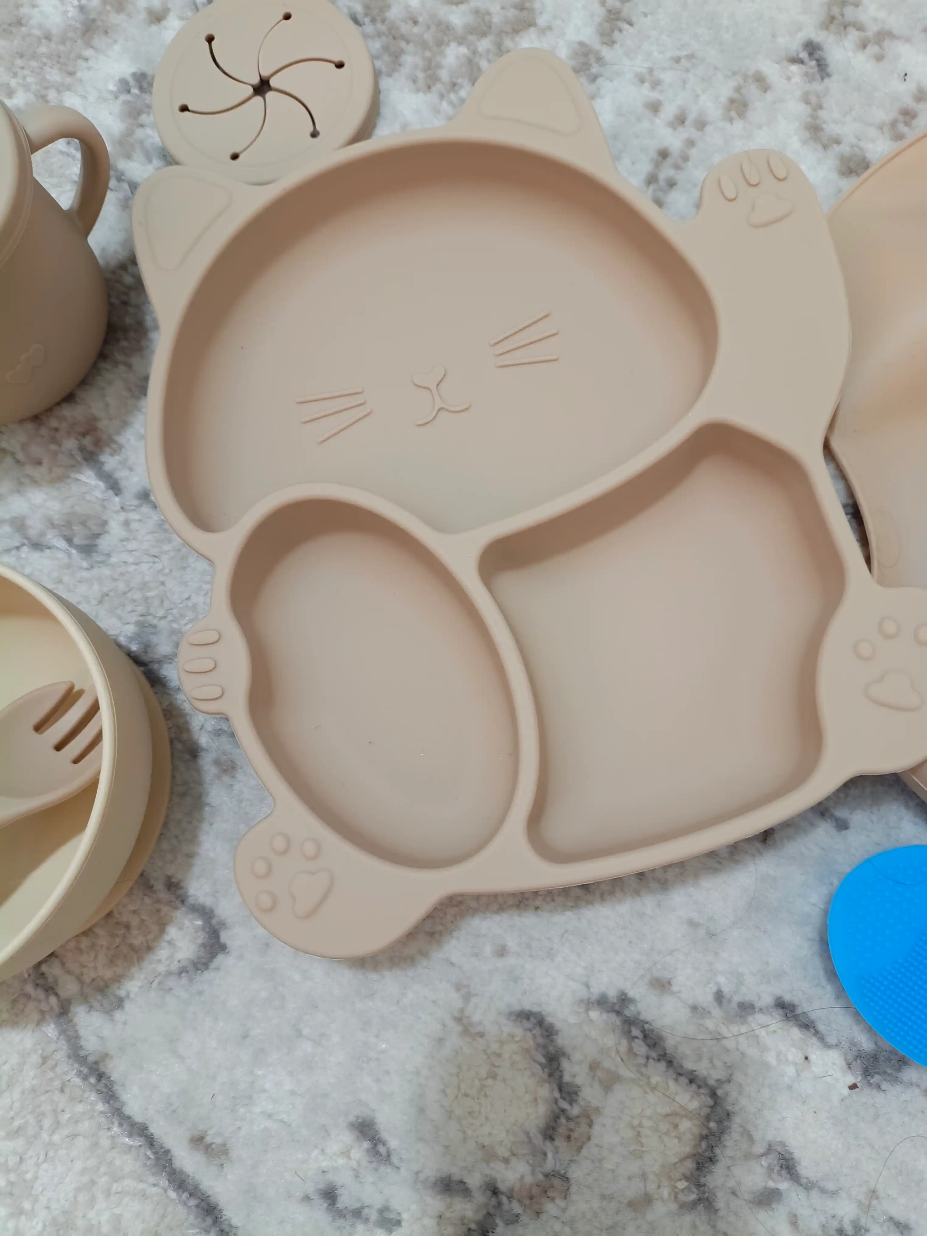 Силиконовый набор для кормления малыша, 6 предметов