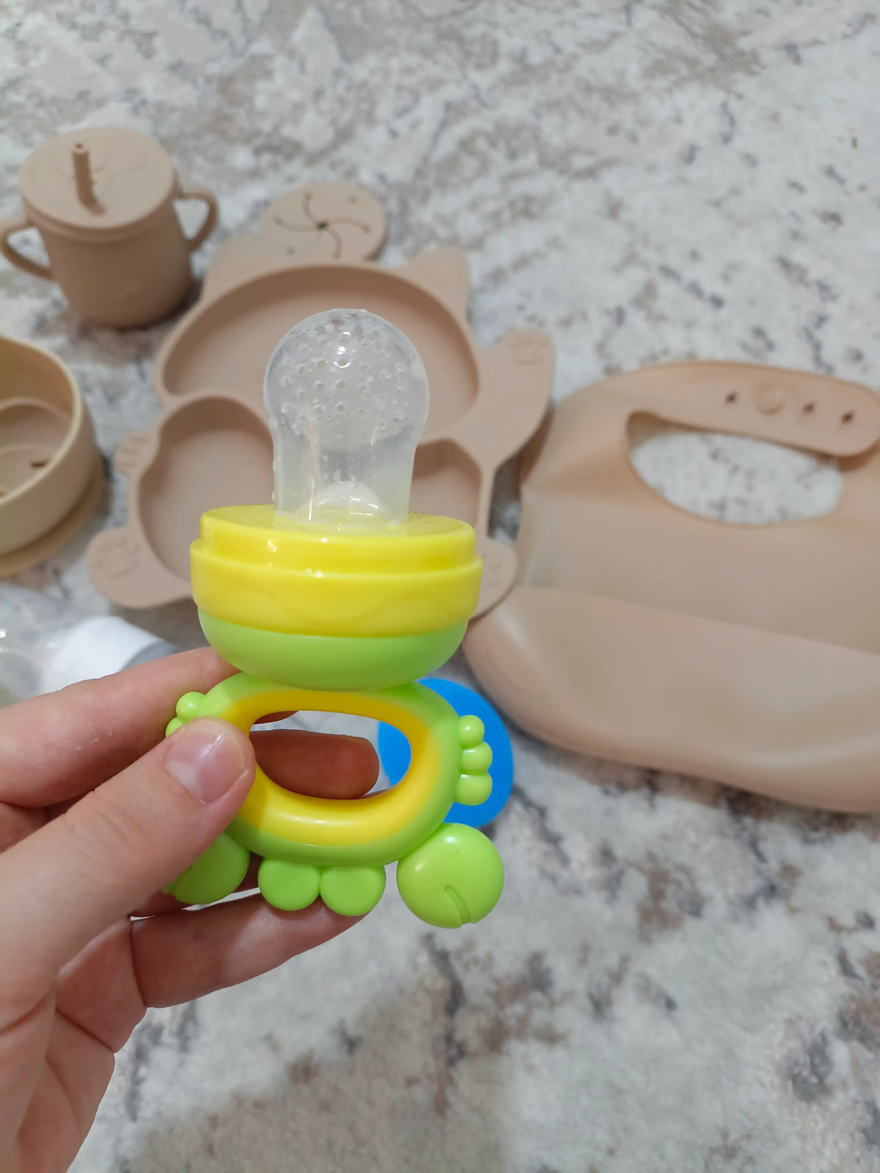 Ниблер силиконовый Only Baby для прикорма детей, соска-сеточка и прорезыватель