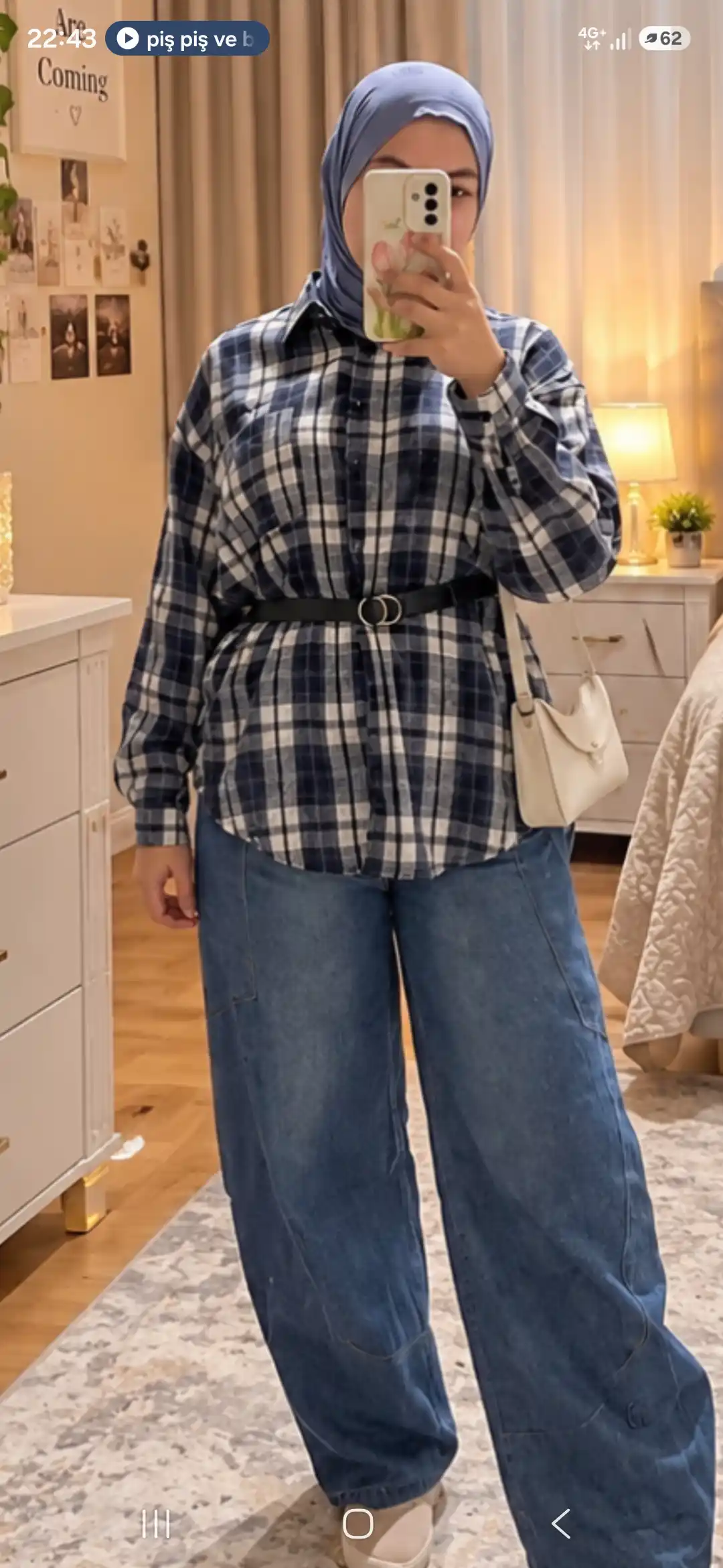 AishazaR Женские рубашки в клетку, oversize