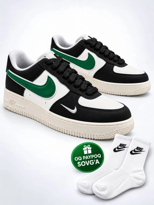 Кроссовки в стиле Nike Air Force, с объёмными шнурками, на каждый день