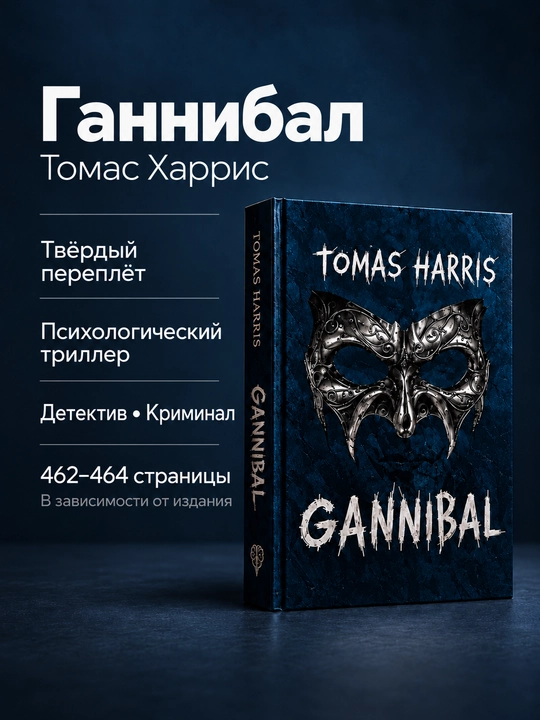 Tomas Harris kitoblari — «Qizil ajdar», «Qo‘zichoqlar sukunati», «Gannibal», «Gannibal: Yuksalish»