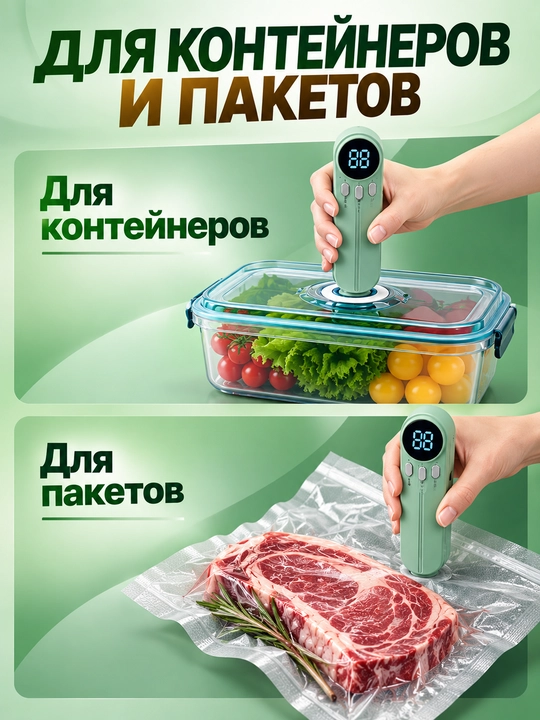 Вакуумный упаковщик для продуктов заморозки с запайкой и резаком мощный