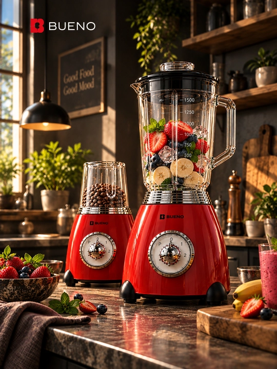 Bueno GMBC Global blender + kofe maydalagich — Italiya premium klassi, 800 Vt