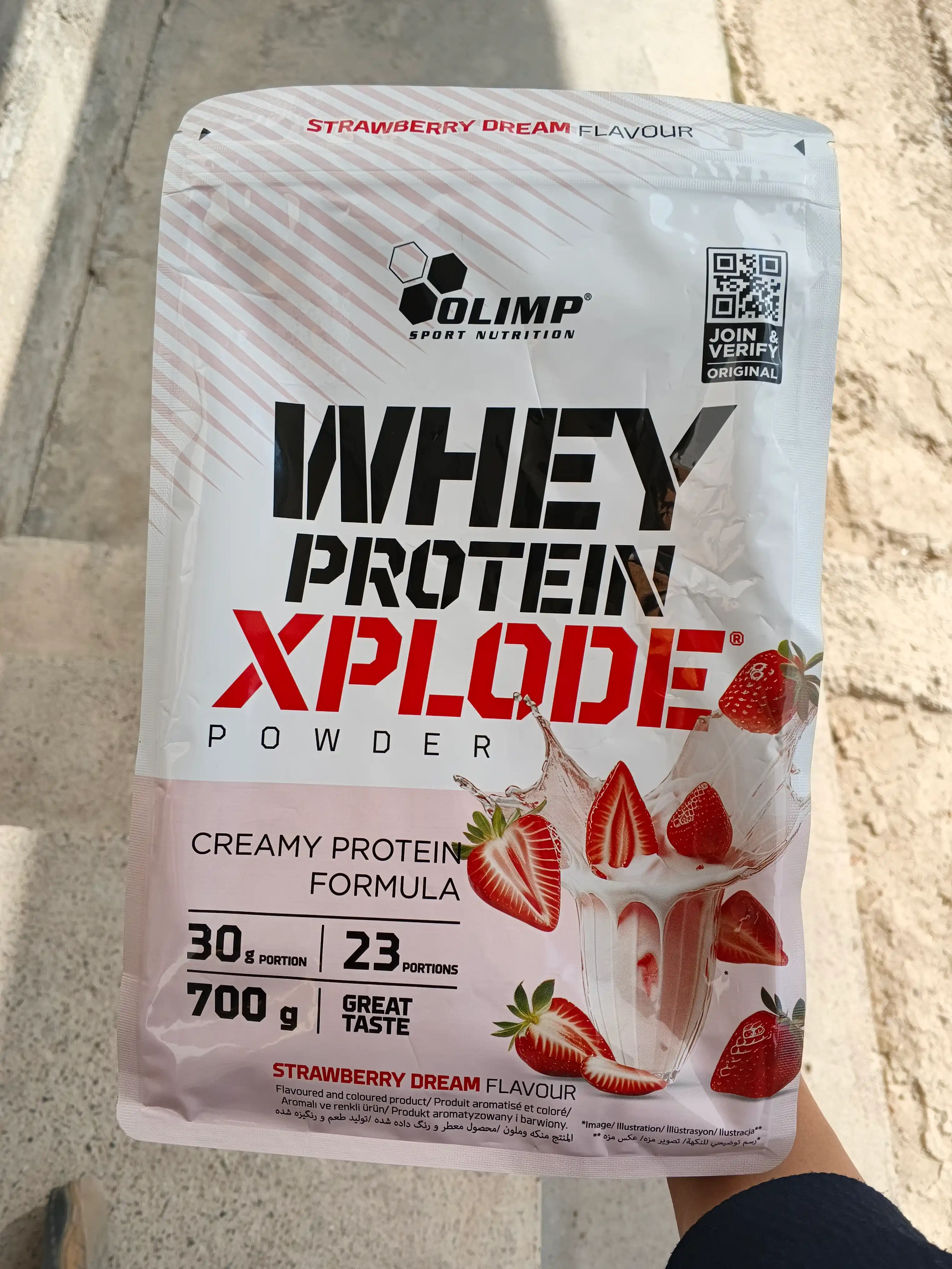 Olimp Whey protein xplode 700g протеин со вкусом клубника