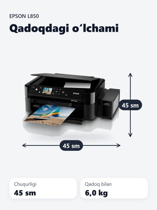 Purkovchi printer Epson L850