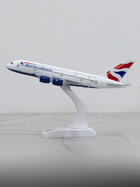 Airbus A380 samolyoti modeli, British Airways, 20 sm, Shassi yo'q, Metall+plastik