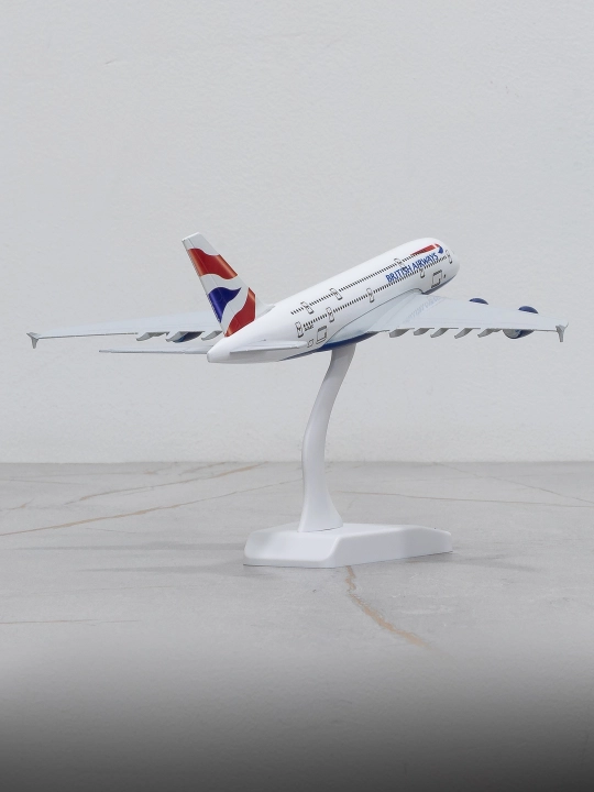 Airbus A380 samolyoti modeli, British Airways, 20 sm, Shassi yo'q, Metall+plastik