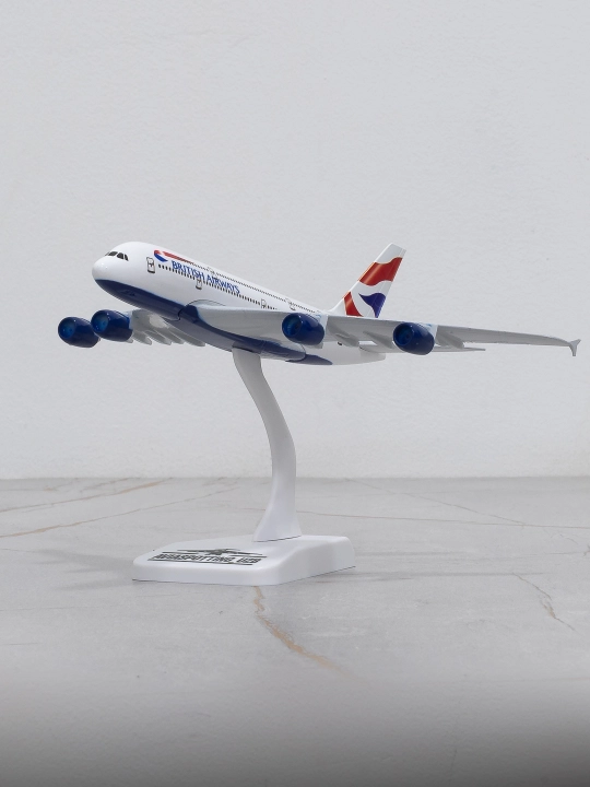 Airbus A380 samolyoti modeli, British Airways, 20 sm, Shassi yo'q, Metall+plastik - 