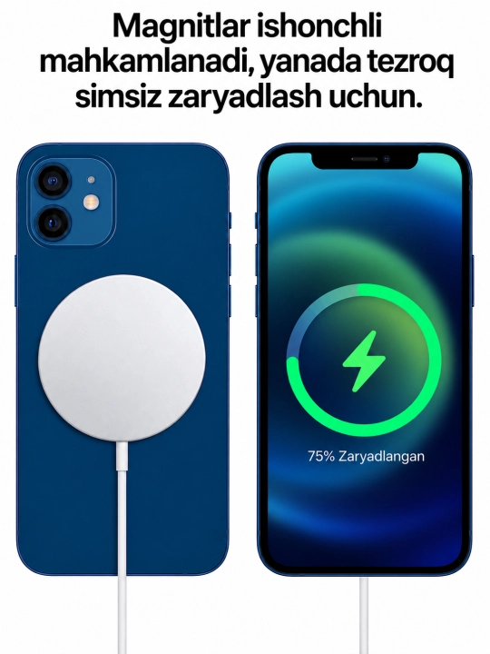 Беспроводная зарядка Magsafe Charger, мощность Qi: 20 Вт , белый