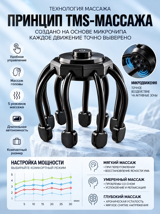 Bosh uchun elektr massajer