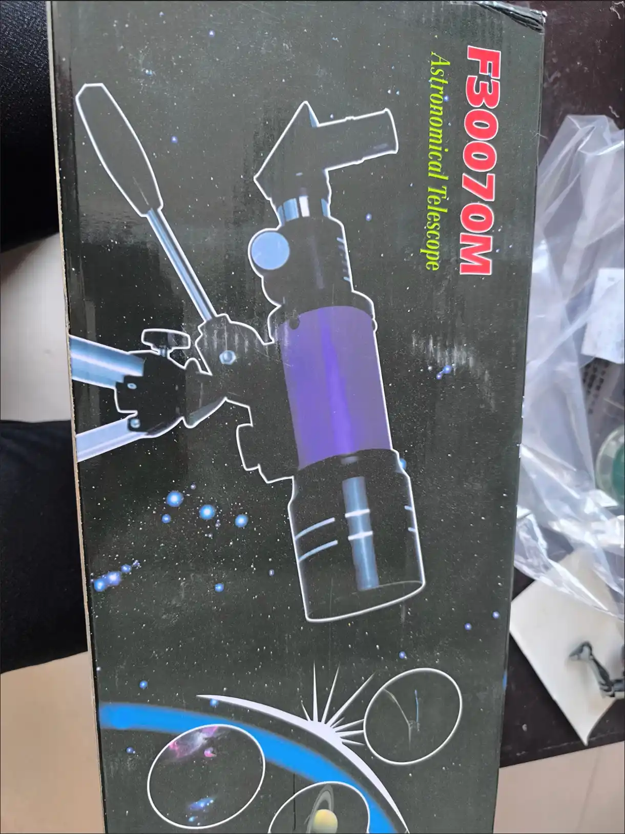 Teleskop F30070 – Professional astronomik teleskop, 70 mm obyektiv, 150x kattalashtirish