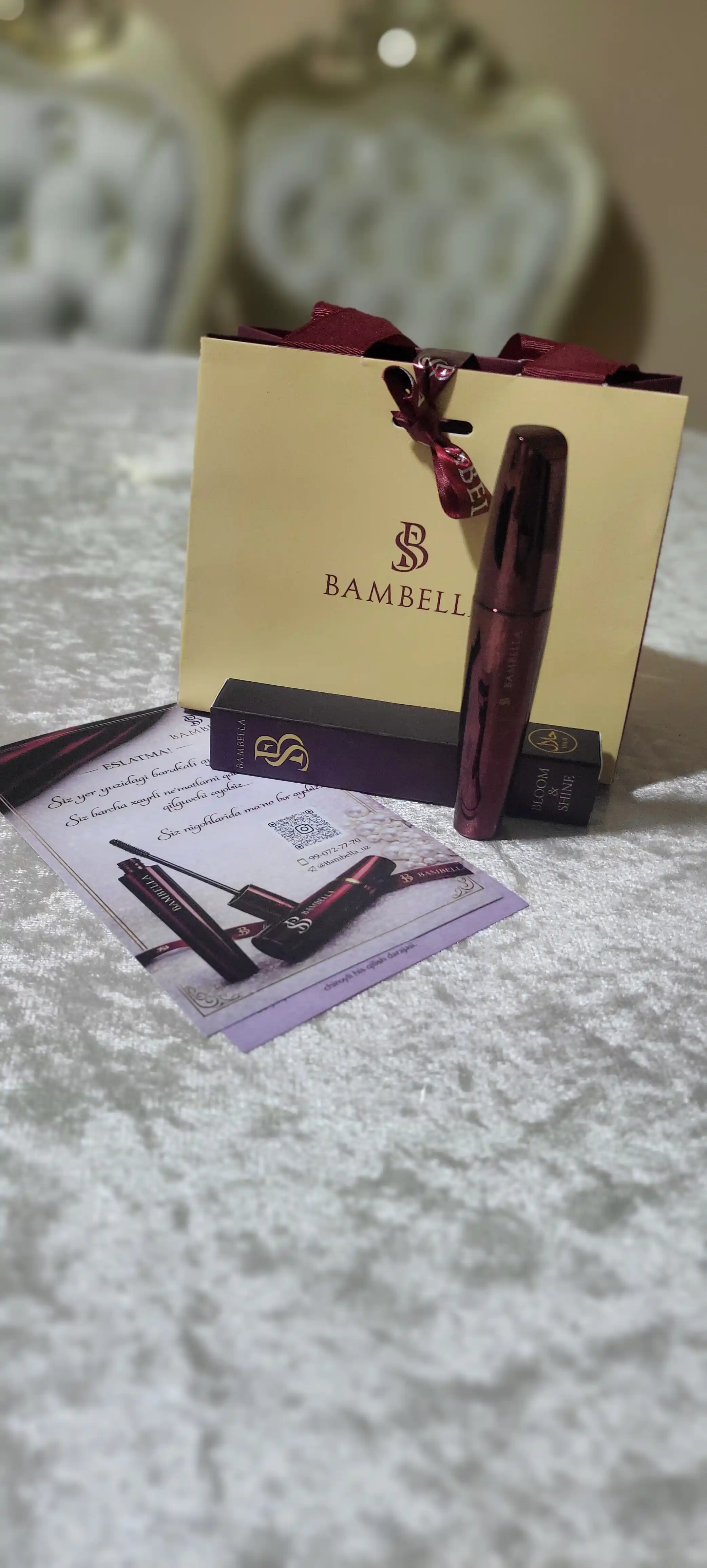 BAMBELLA для женских ресниц утолщает тушь современный дизайн черного цвета