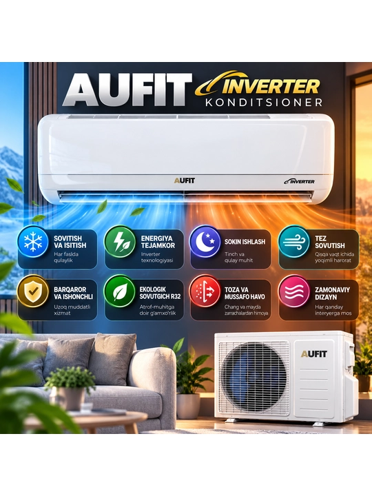 Кондиционер AUFIT Inverter 12BTU ASW-H12A4/QHR3DI-IE
