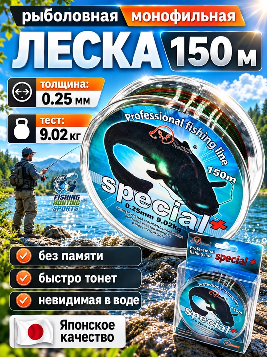 Монофиламентные рыболовные лески - прочные и долговечные - 