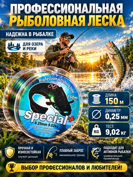 Baliq ovlash uchun monofilament leskalar — mustahkam va chidamli baliqchilik ipi