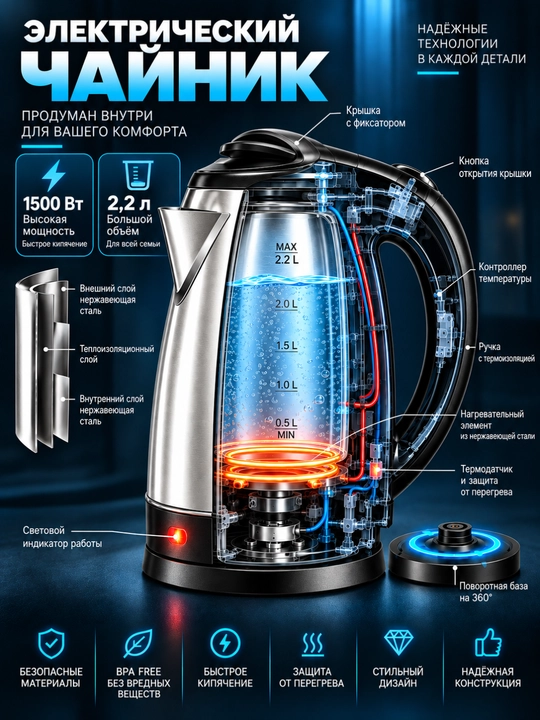 Elektr choynak,Tefal,VITEK,BOSCH