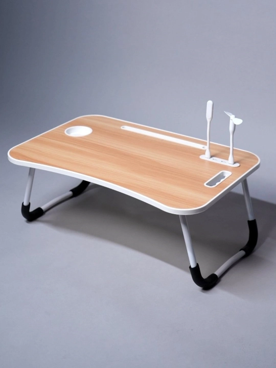 Buklanadigan mini-stolcha 60×40 sm — noutbuk, nonushta va o'qish uchun, MDF