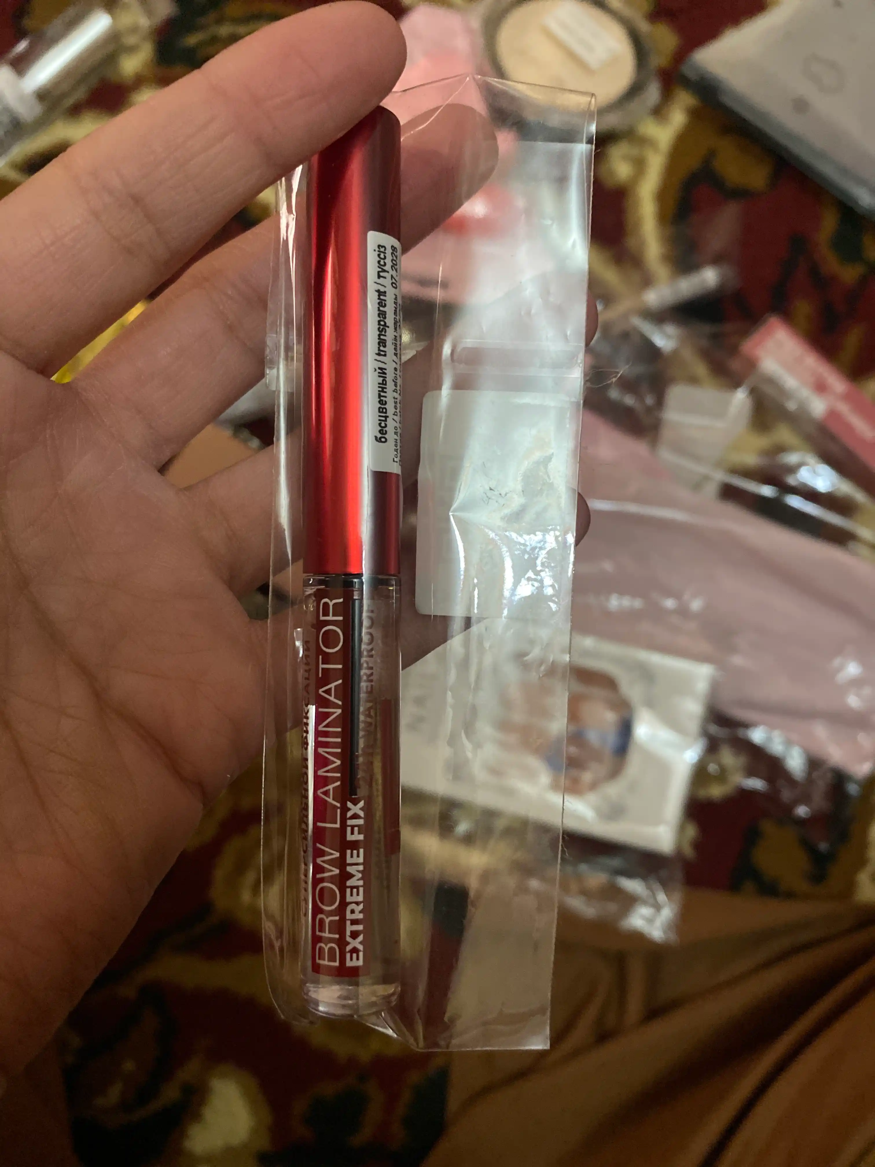 Qosh uchun gel-fiksator, Luxvisage Brow Laminator extreme fix 24h, suvga chidamli, 4.2 g