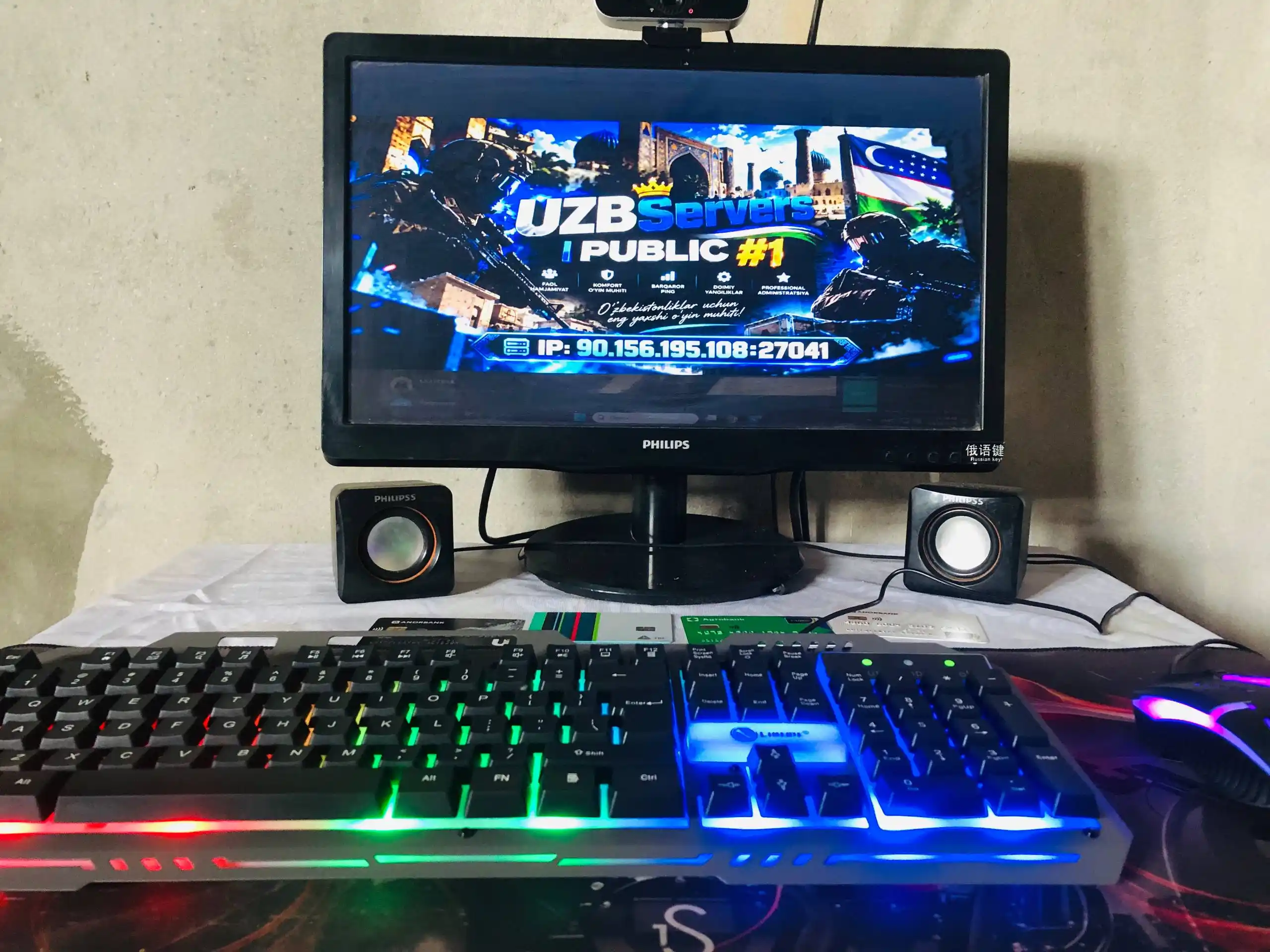 RGB yoritgichli klaviatura, mexanik va membranali modellar, sichqonchali variantlari