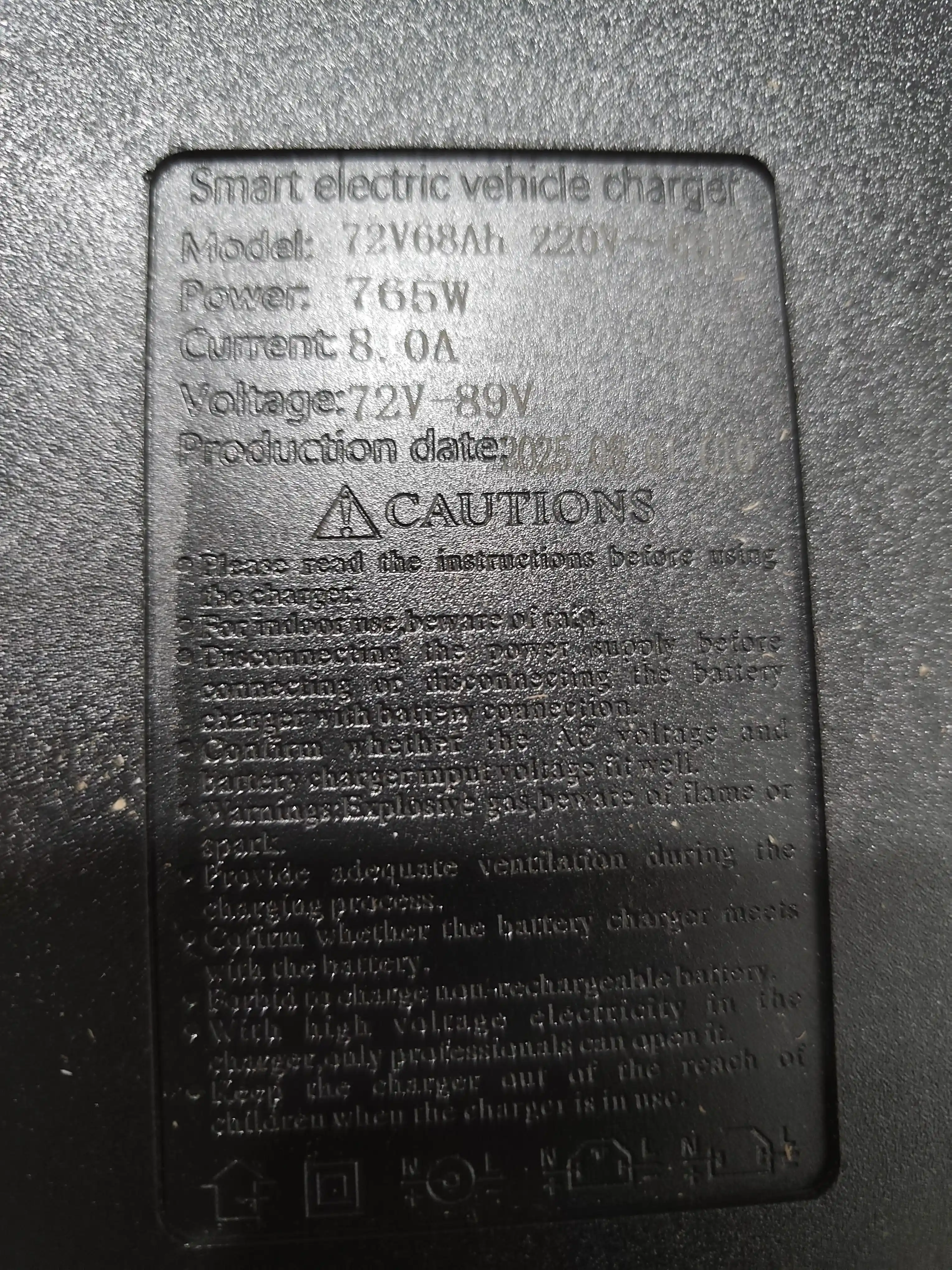 Зарядное устройство для электроскутера 72V 68A