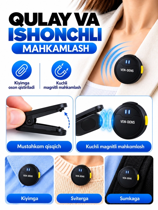 Mikrafon, mikrofon, mini mikrafon, simsiz mikrofon, petlichka, iphone va android uchun,anc