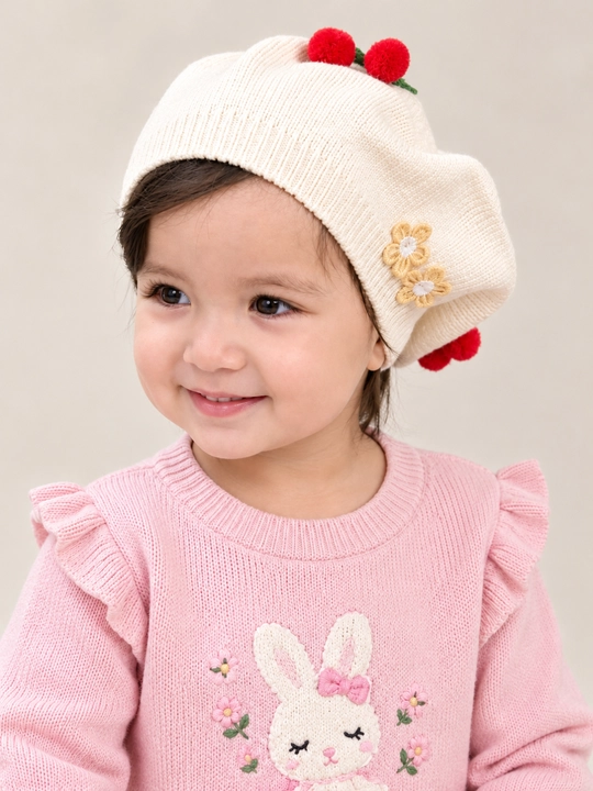Беретки для девочек, 2-6 лет