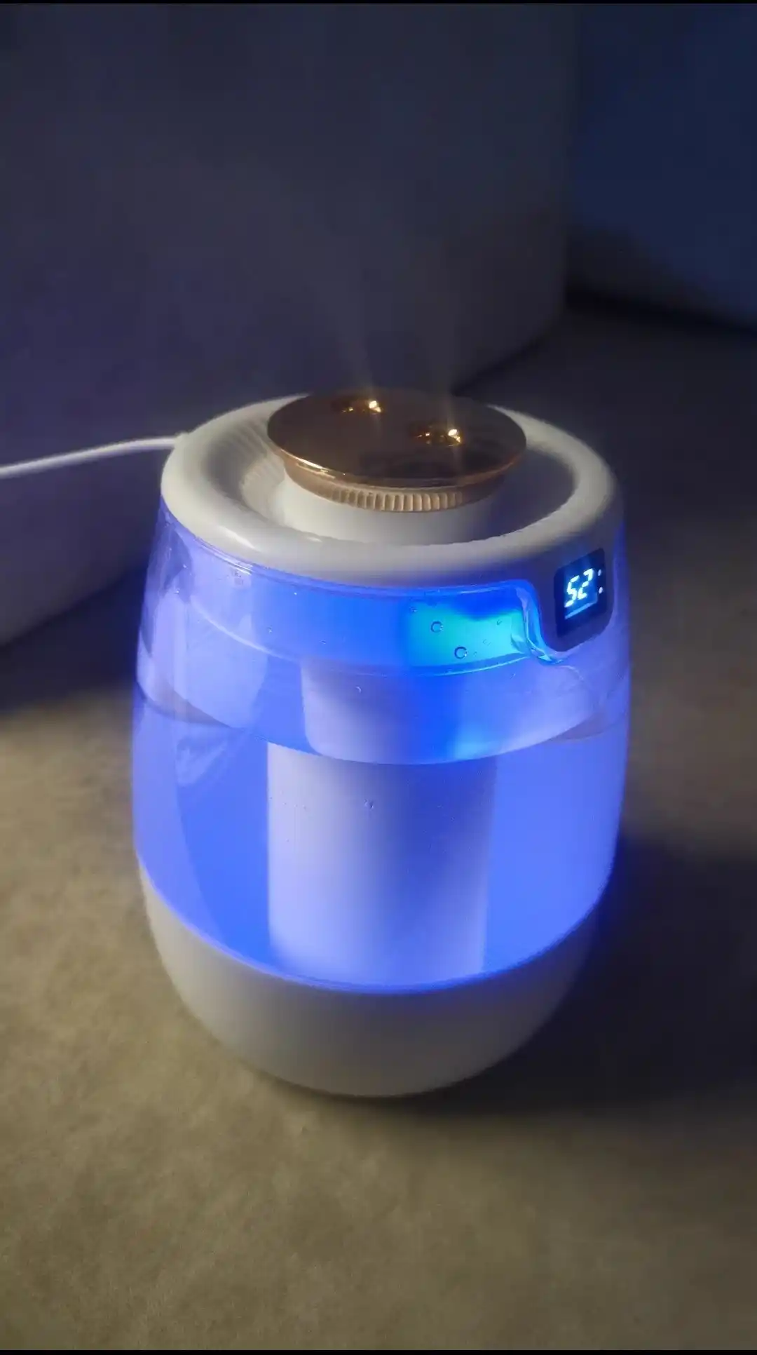 Uy va ofis uchun Bliss Home ultratovushli havo namlagichi, tungi chiroq, 2 litrli aromadiffuzor