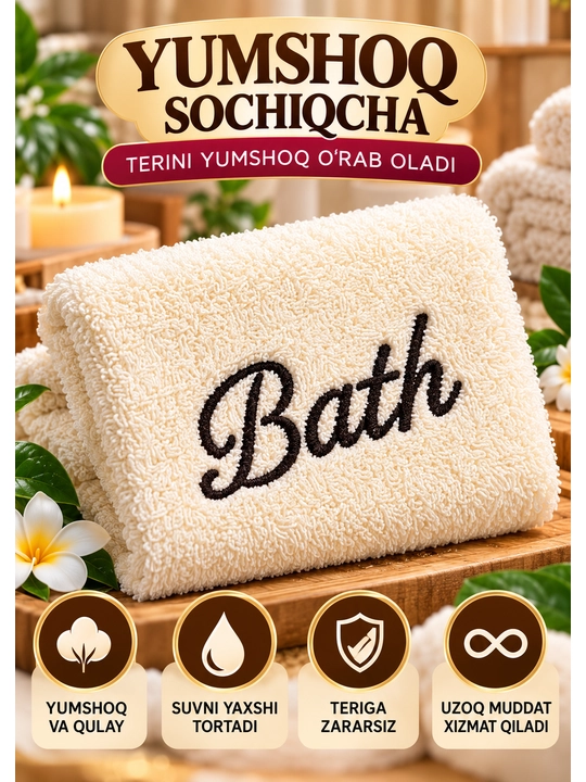 Uy, hammom va sauna uchun ixcham SPA-to'plami, uy va sovg'a uchun: taroq, mochalka, tosh