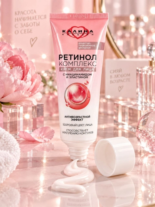 Крем для лица «Ретинол Комплекс» с ретинолом, ниацинамидом и эластином