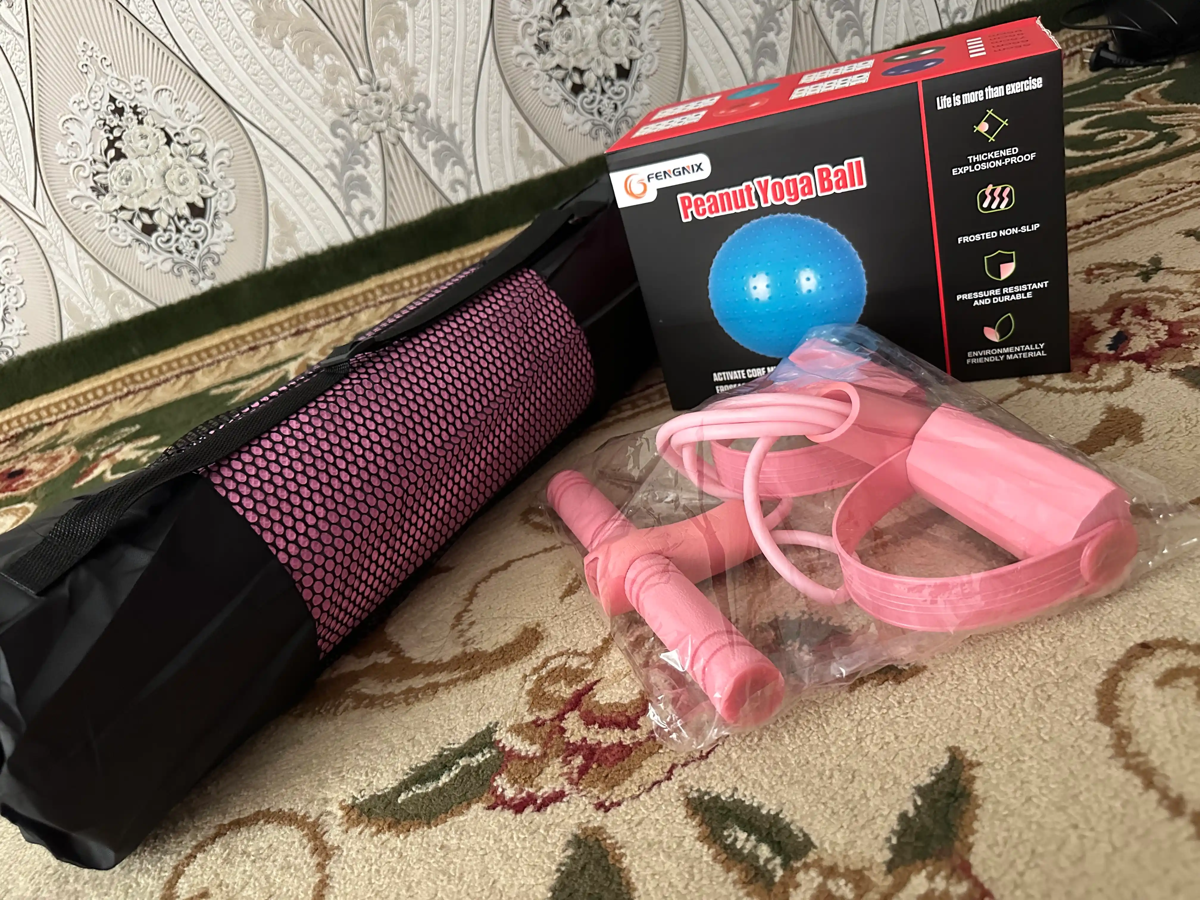 Fitnes, yoga va reabilitatsiya uchun tikonli fitbol