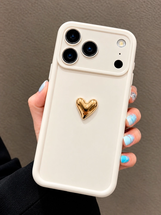 IPhone 17 Pro va 17 Pro Max uchun yurak shaklidagi g'ilof