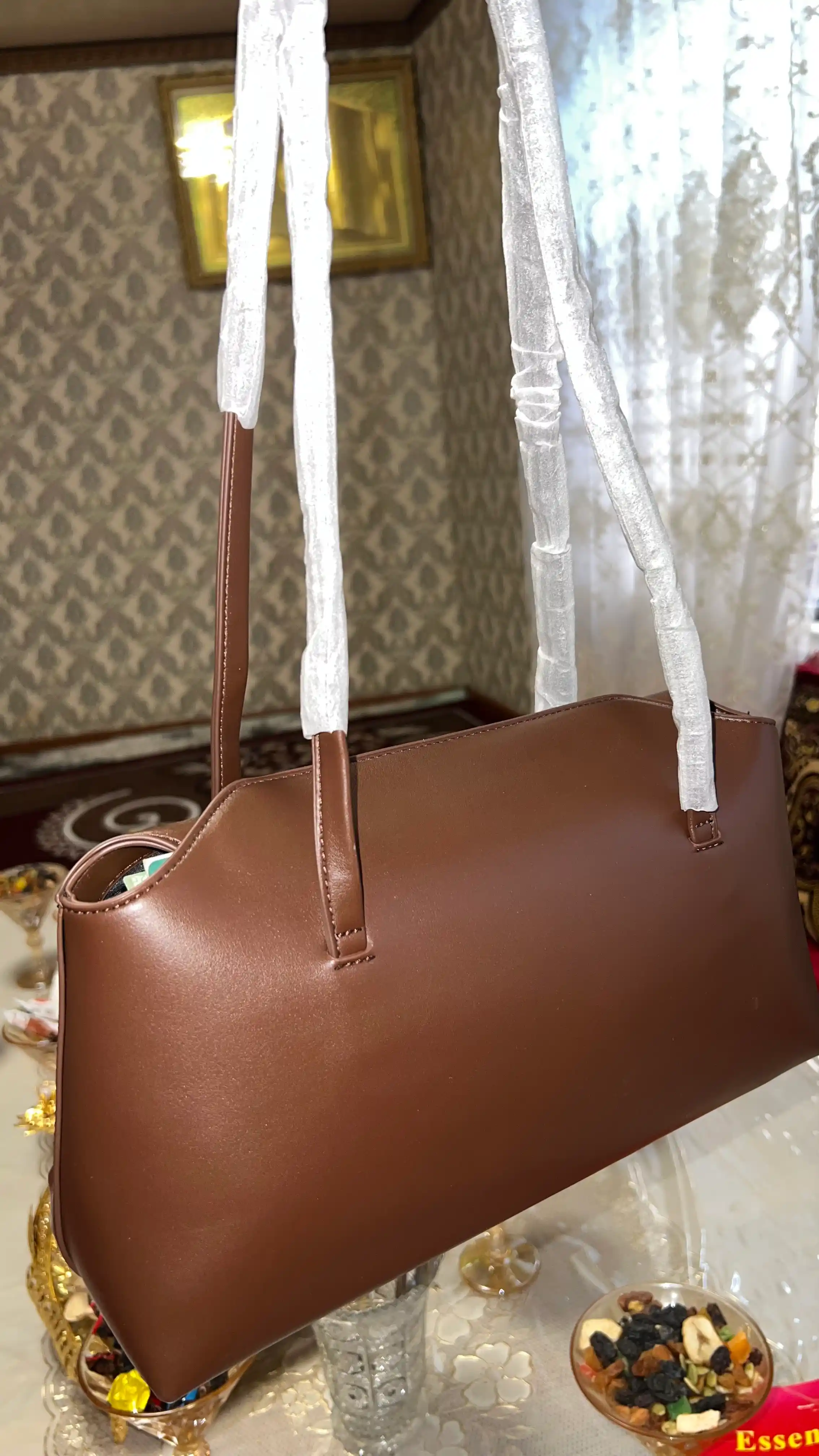 Женская сумка багет из экокожи на плечо, стильная повседневная сумочка