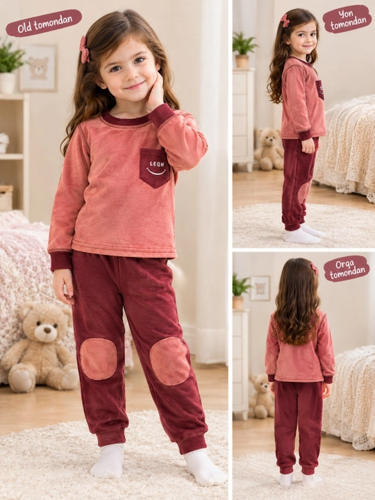 Kashmirdan tikilgan qiz va o‘g‘il bolalar uchun qishki pijama