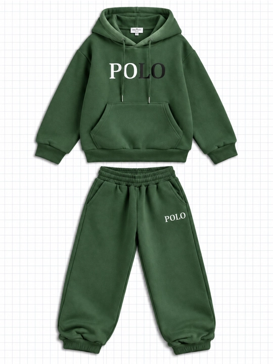 O‘g‘il bolalar uchun POLO sport kostyumi, hudili va shimli komplekt