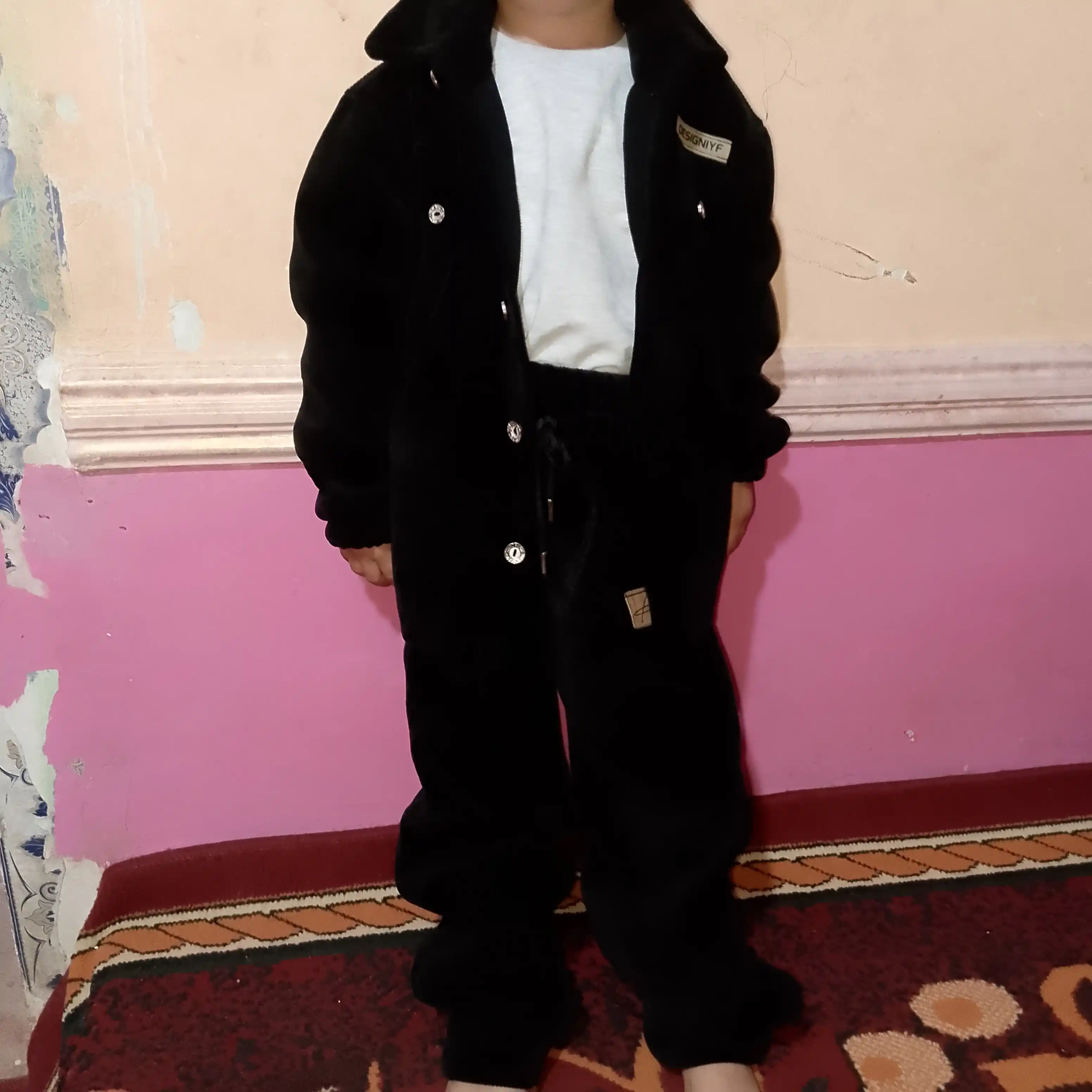 O‘g‘il bolalar uchun vilvet dvoyka, ko‘ylak va shim, yumshoq mato, kundalik kiyim
